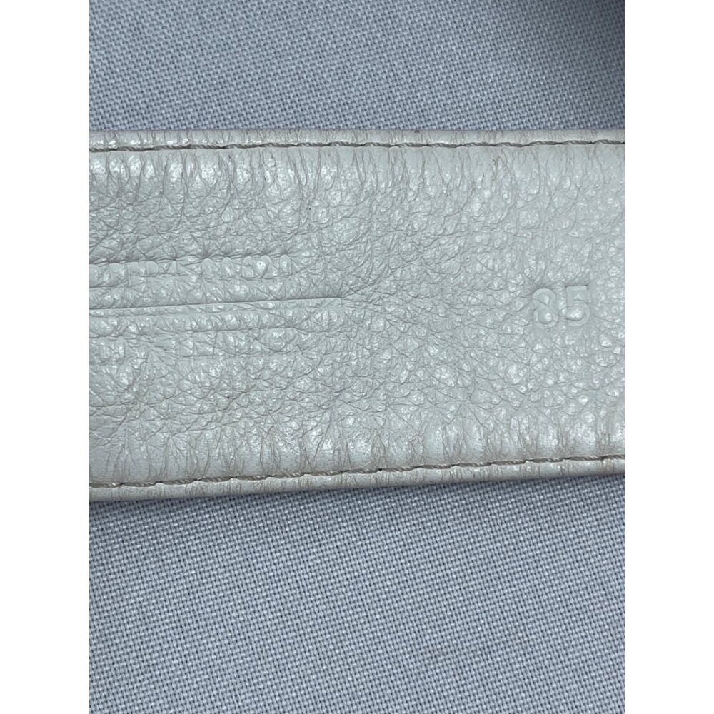 Authentic Dolce & Gabbana Blush Pink Silvertone Leather Belt Italy Size 85/34” - Picture 10 of 12